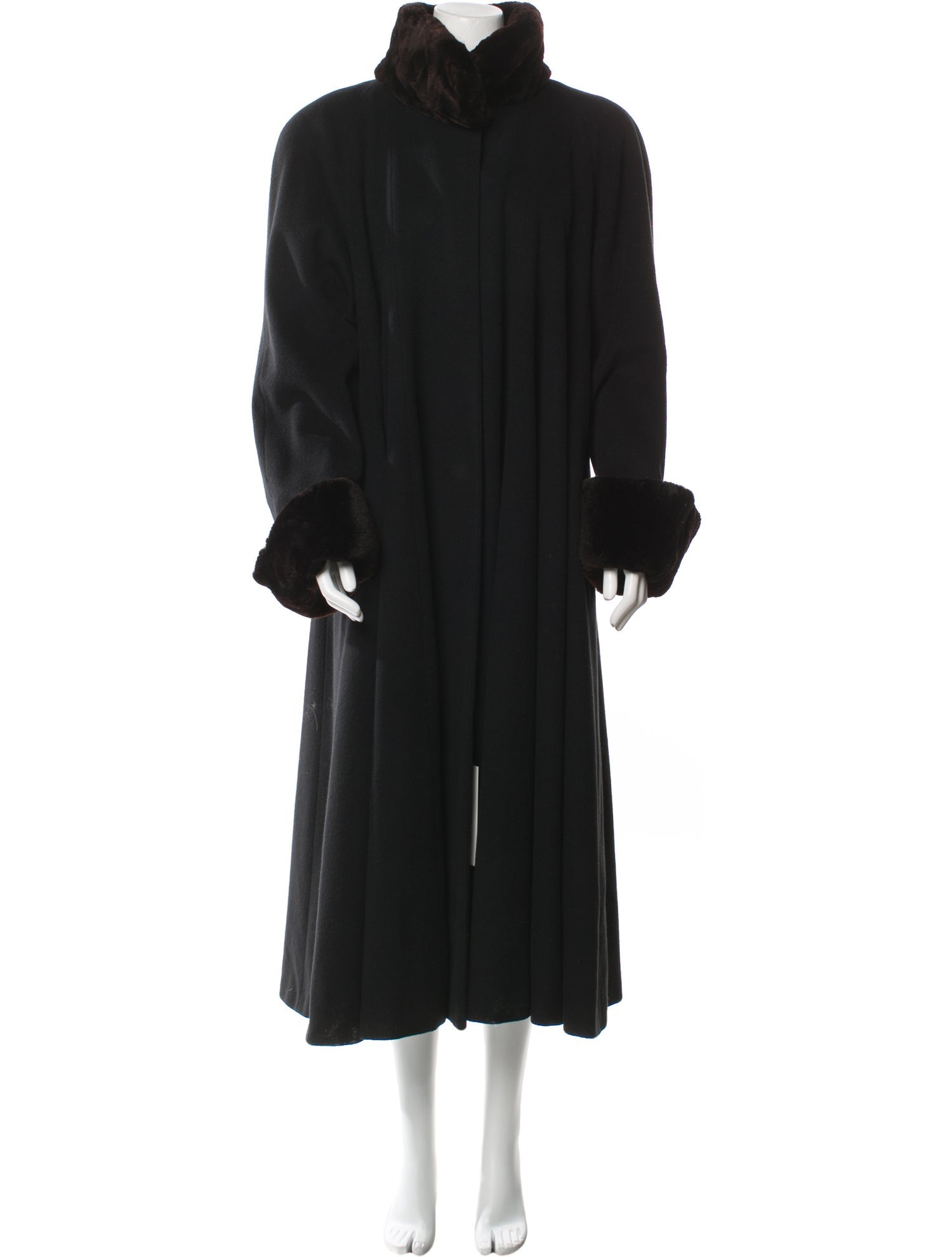 Searle Vintage Cashmere Faux Fur Coat
