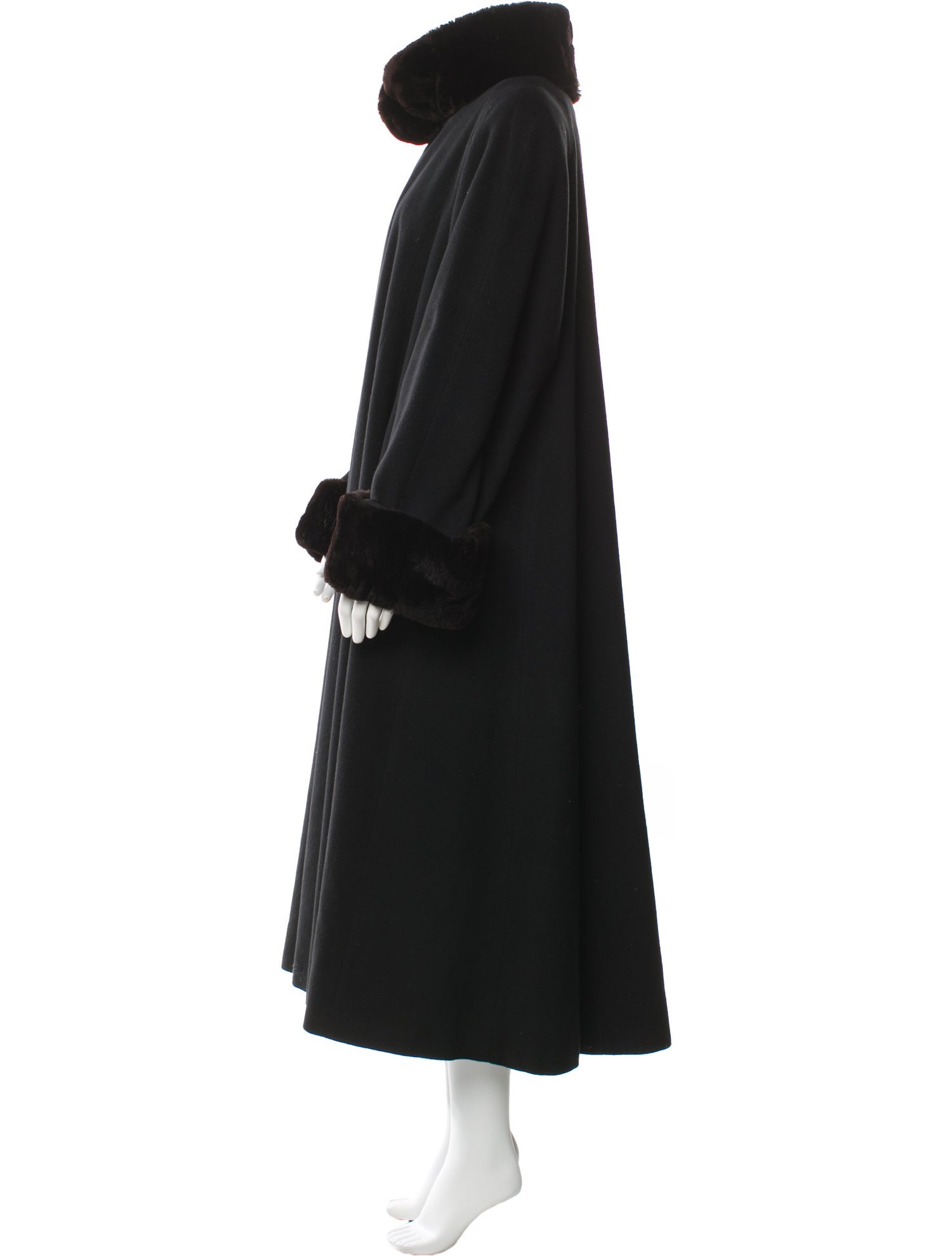 Searle Vintage Cashmere Faux Fur Coat