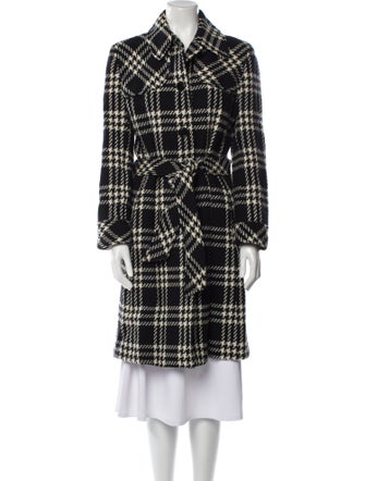 Searle Wool Plaid Print Coat