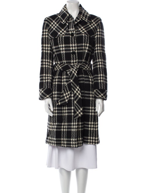 Searle Wool Plaid Print Coat