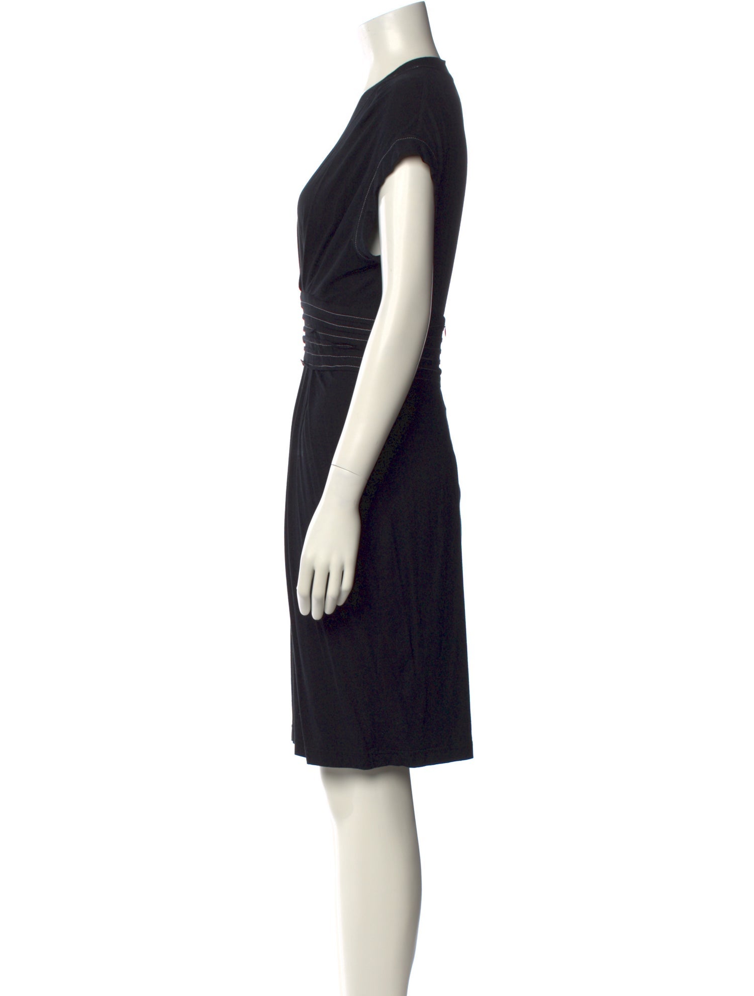 Searle V-Neck Knee-Length Dress
