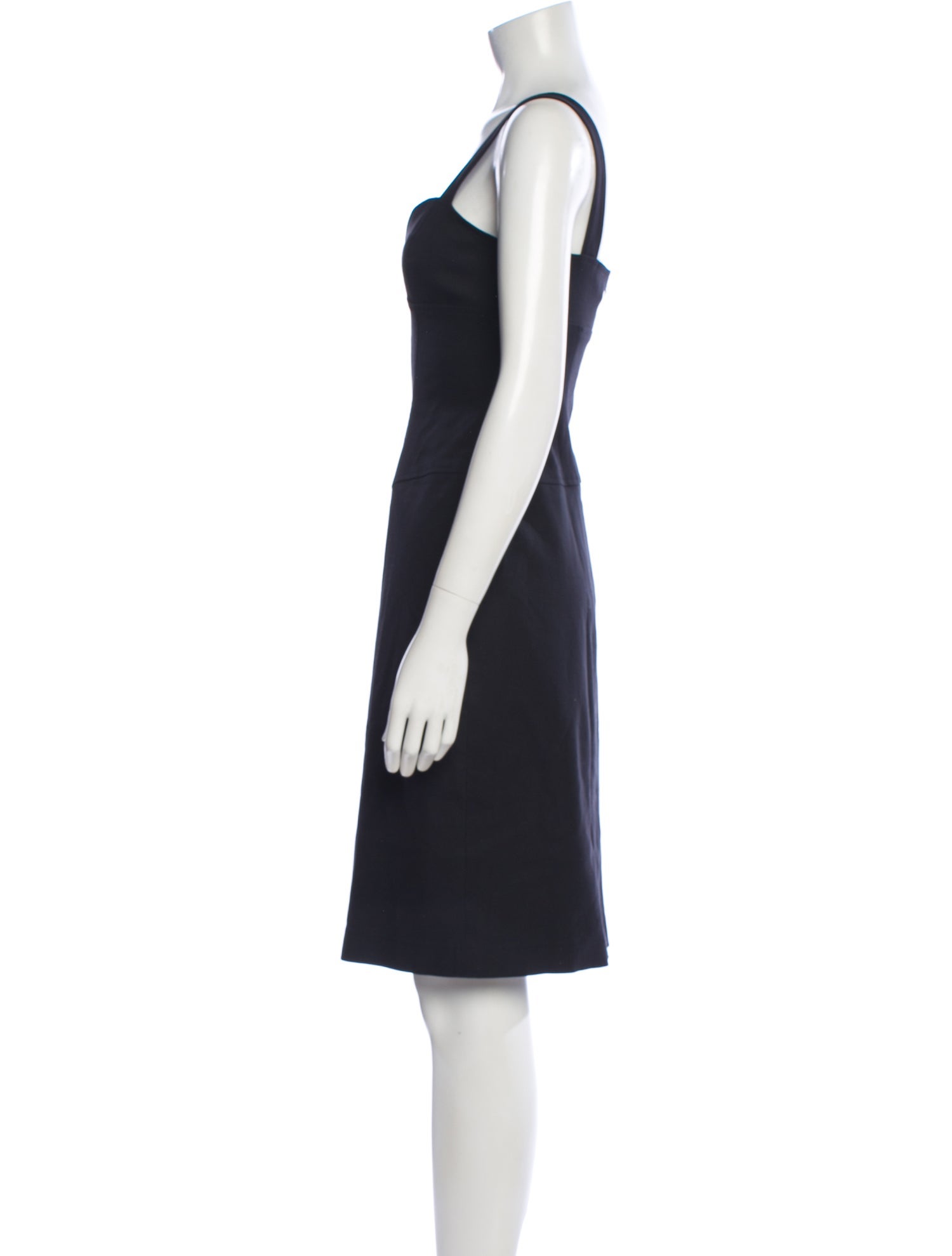 Searle Square Neckline Knee-Length Dress