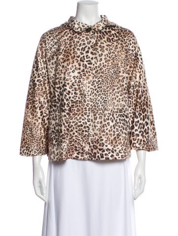 Pre-owned Searle Animal Print Jacket In Neutral
