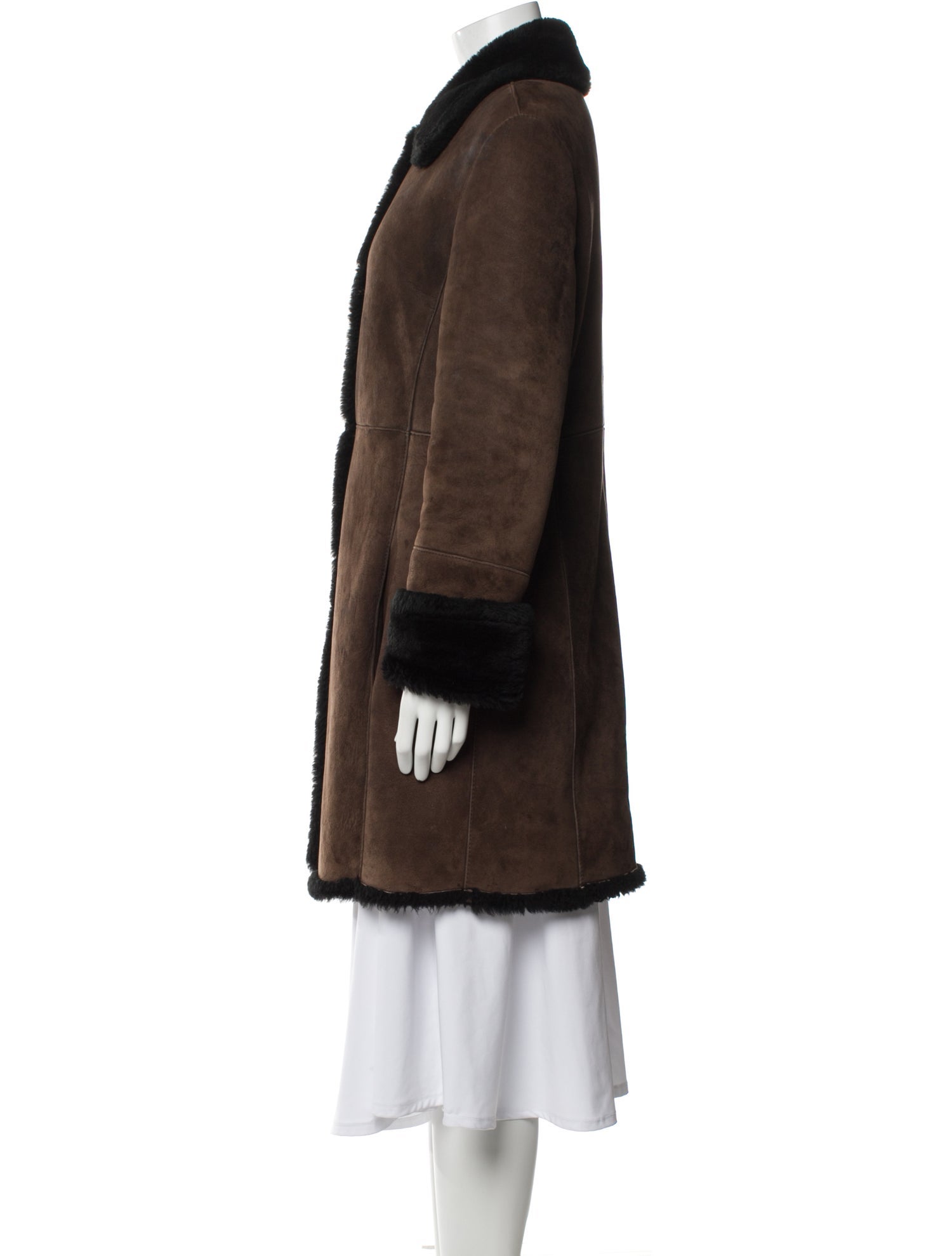 Searle Suede Faux Fur Coat