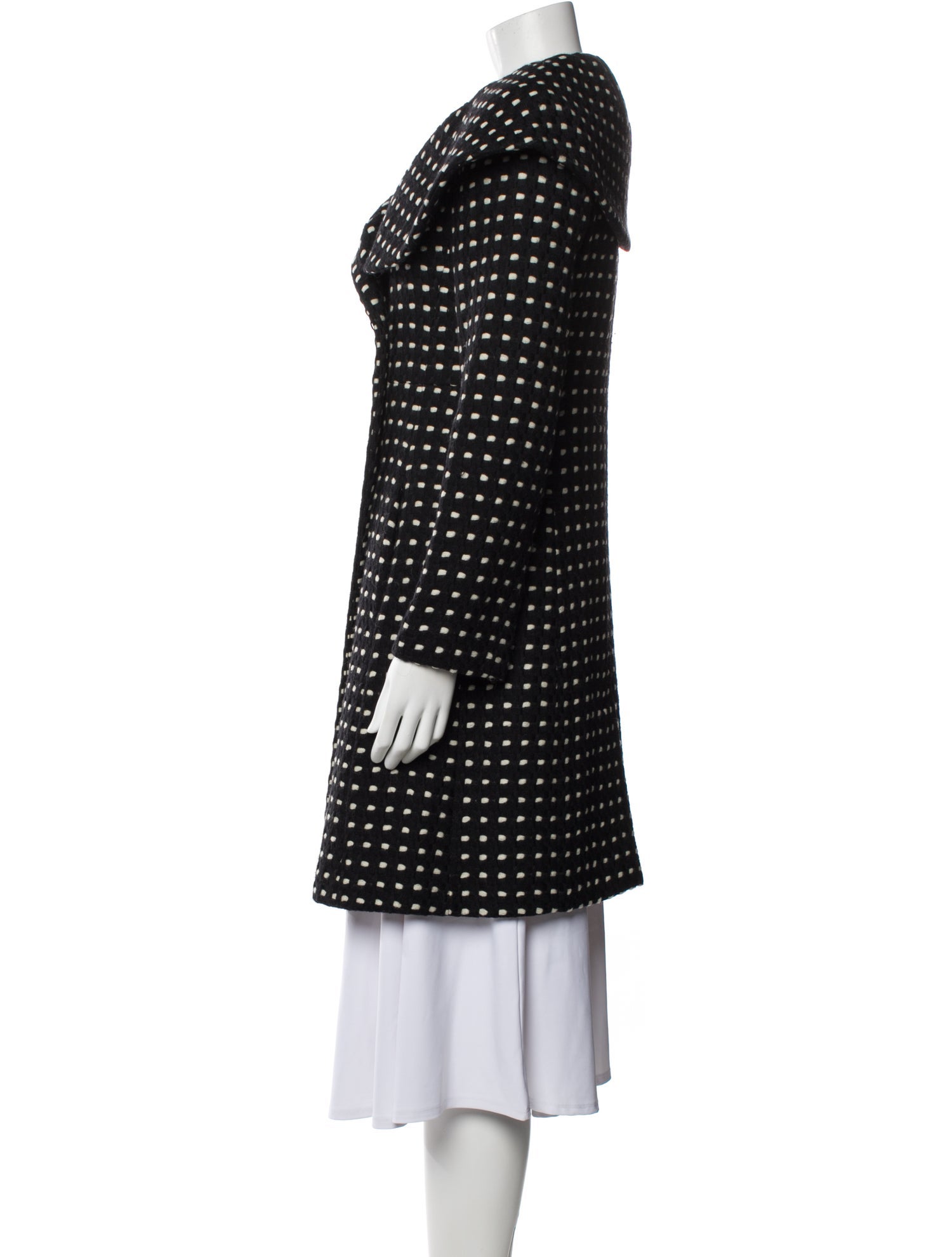 Searle Wool Polka Dot Print Coat