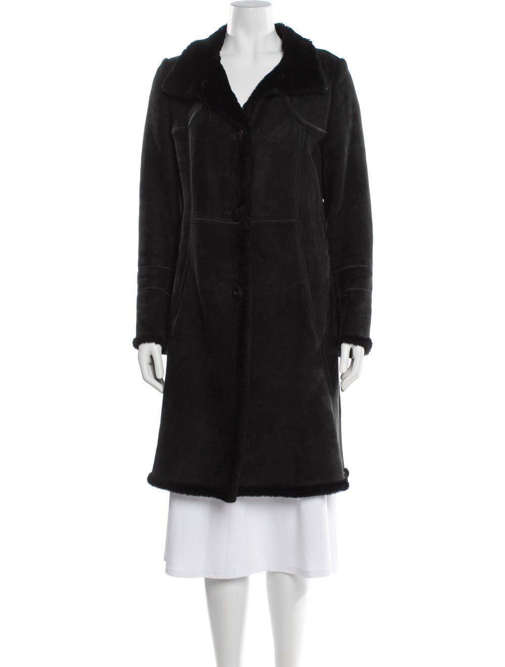 Searle Suede Faux Fur Coat