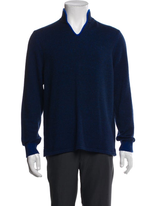 Sease Cashmere V-Neck Polo Sweater