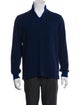 Sease Cashmere V-Neck Polo Sweater