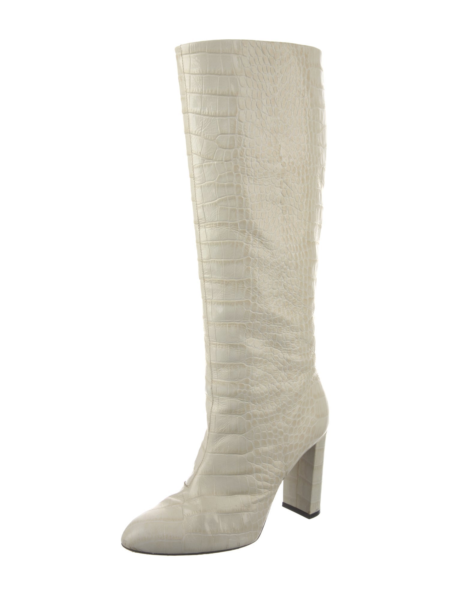 Sébastien Leather Animal Print Boots