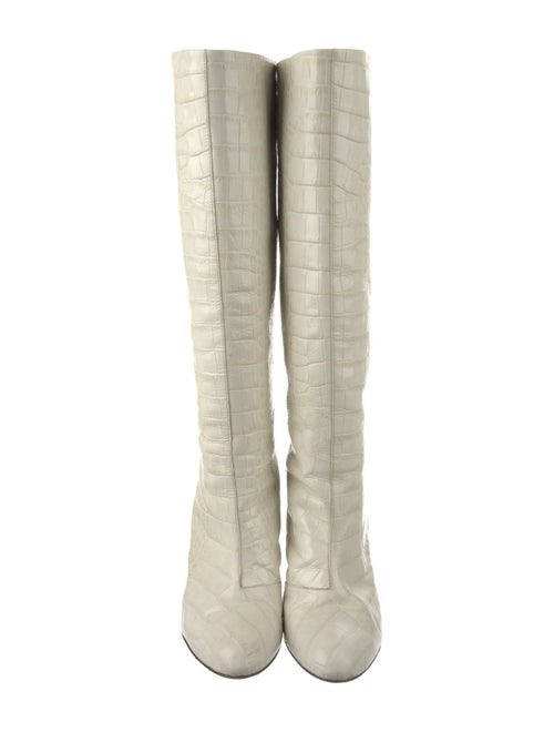 Sébastien Leather Animal Print Boots