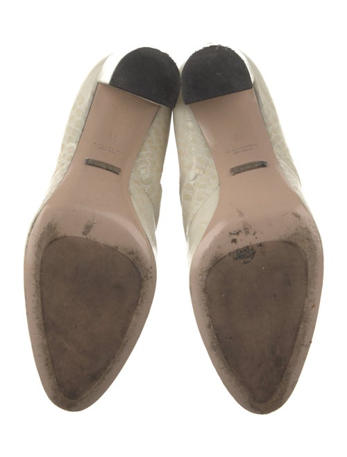 Sébastien Leather Animal Print Boots