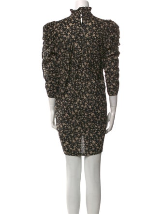 Secular Floral Print Knee-Length Dress