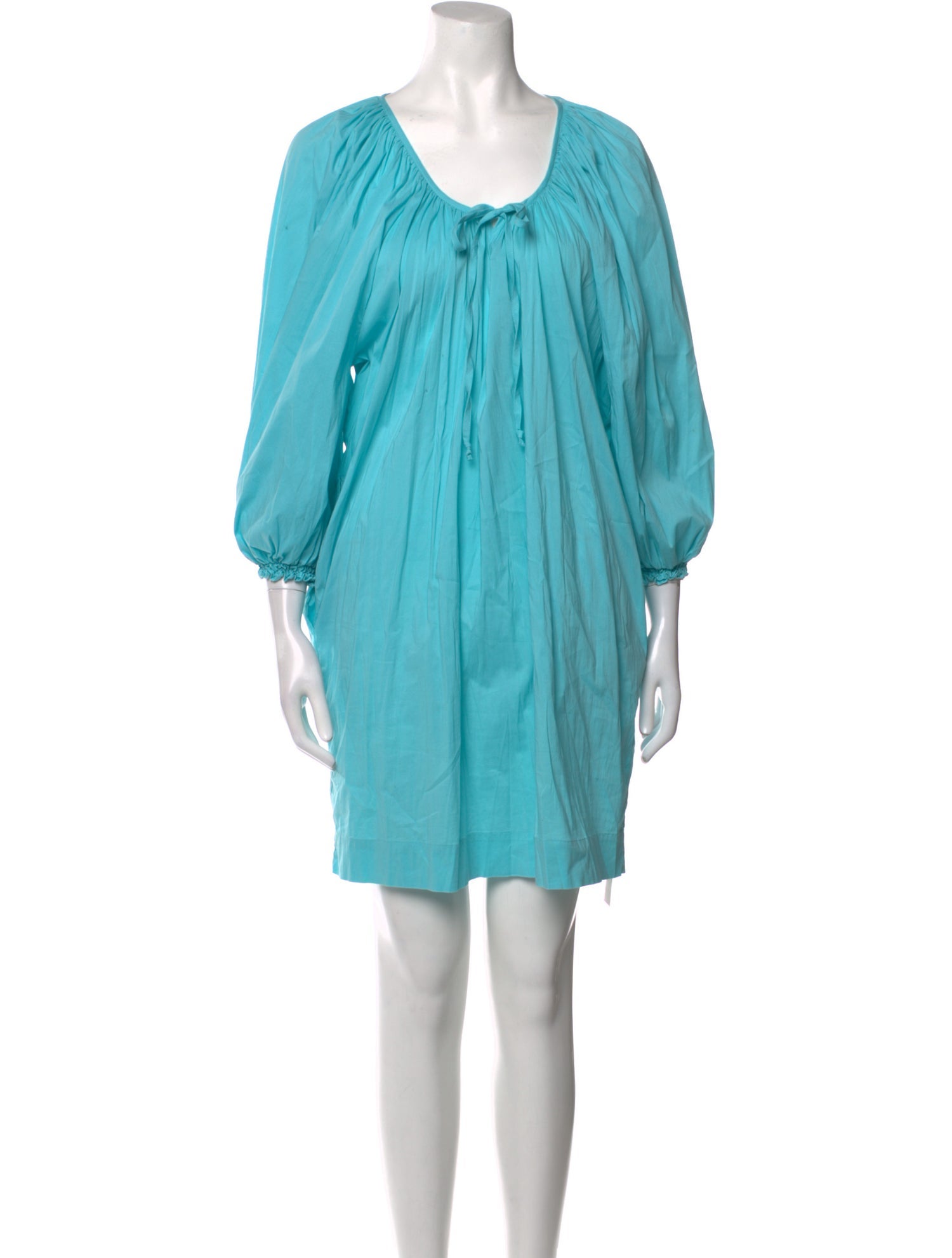 Secular Scoop Neck Knee-Length Dress