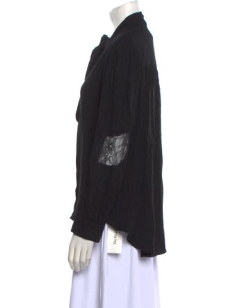 Secular Long Sleeve Button-Up Top