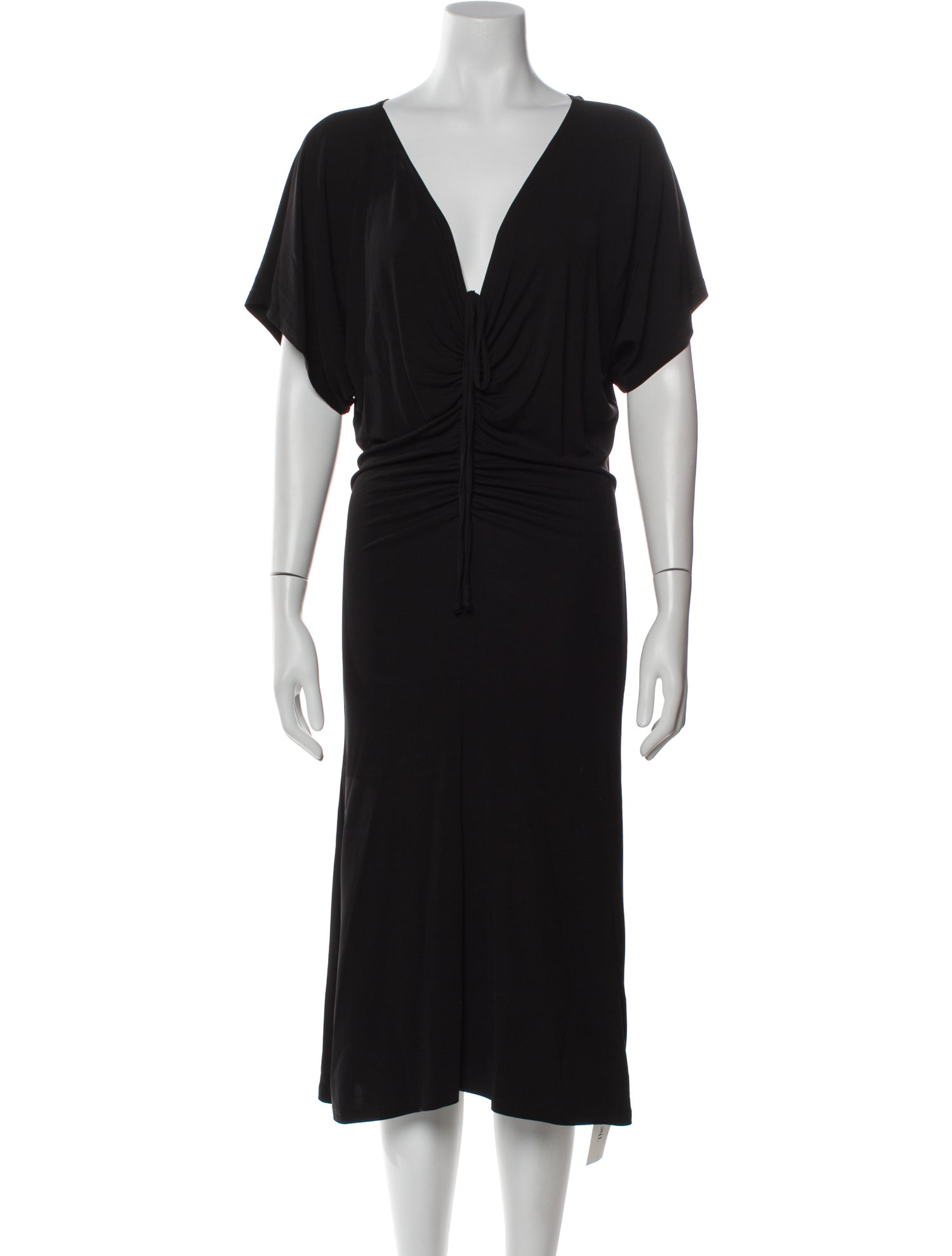 Secular V-Neck Midi Length Dress