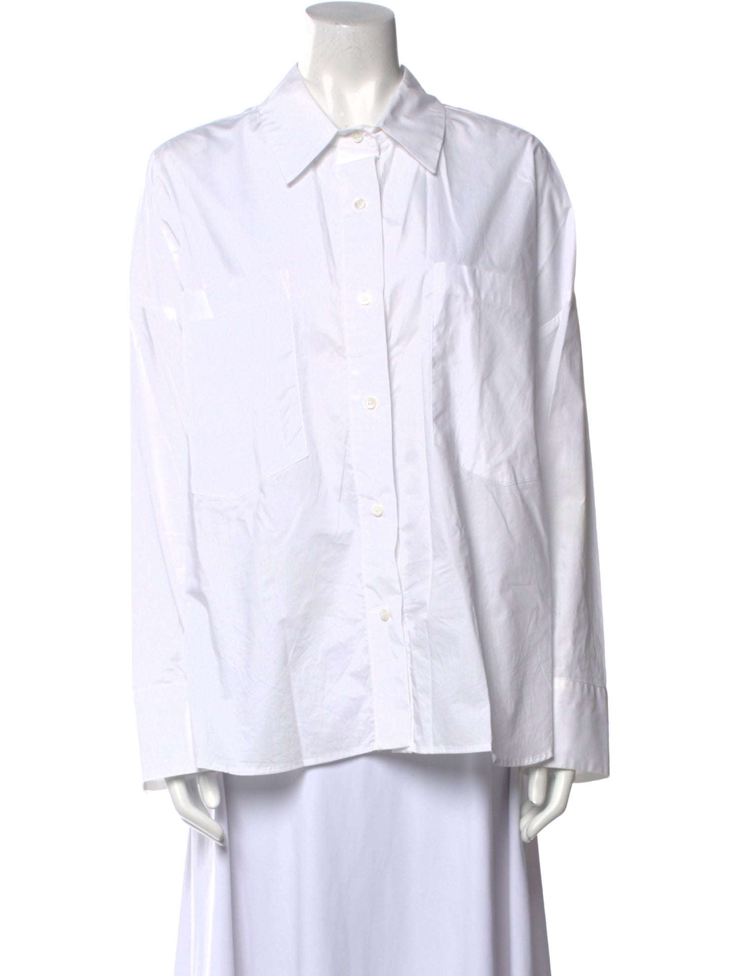Secular Long Sleeve Button-Up Top