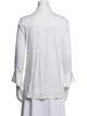 Secular Three-Quarter Sleeve Button-Up Top