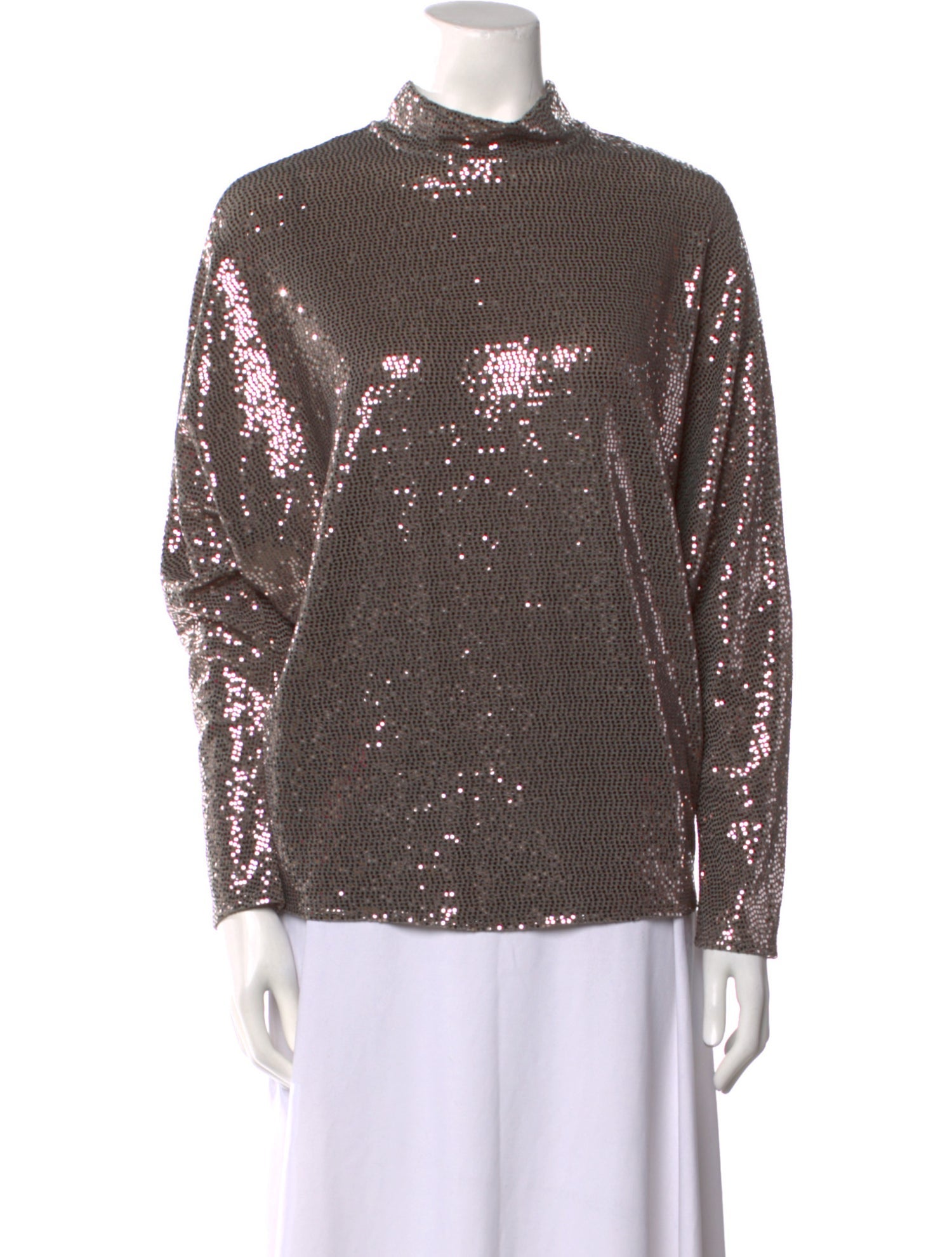 Secular Mock Neck Long Sleeve Sweatshirt