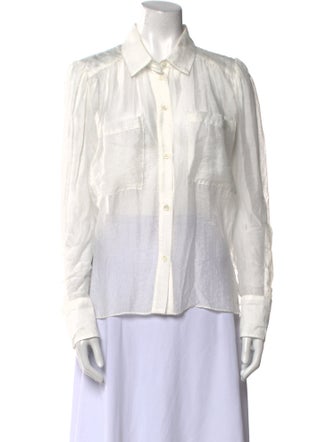 Secular Long Sleeve Button-Up Top