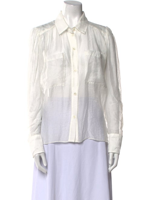 Secular Long Sleeve Button-Up Top