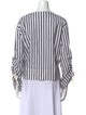 Secular Striped Bateau Neckline Top