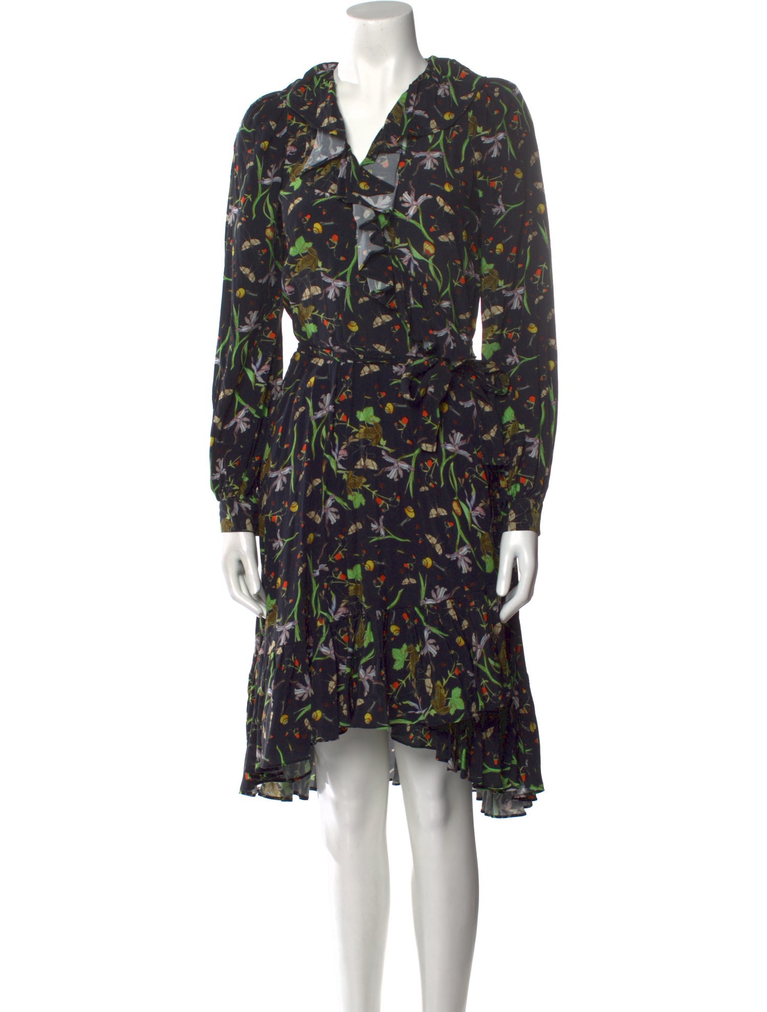 Selkie Floral Print Midi Length Dress