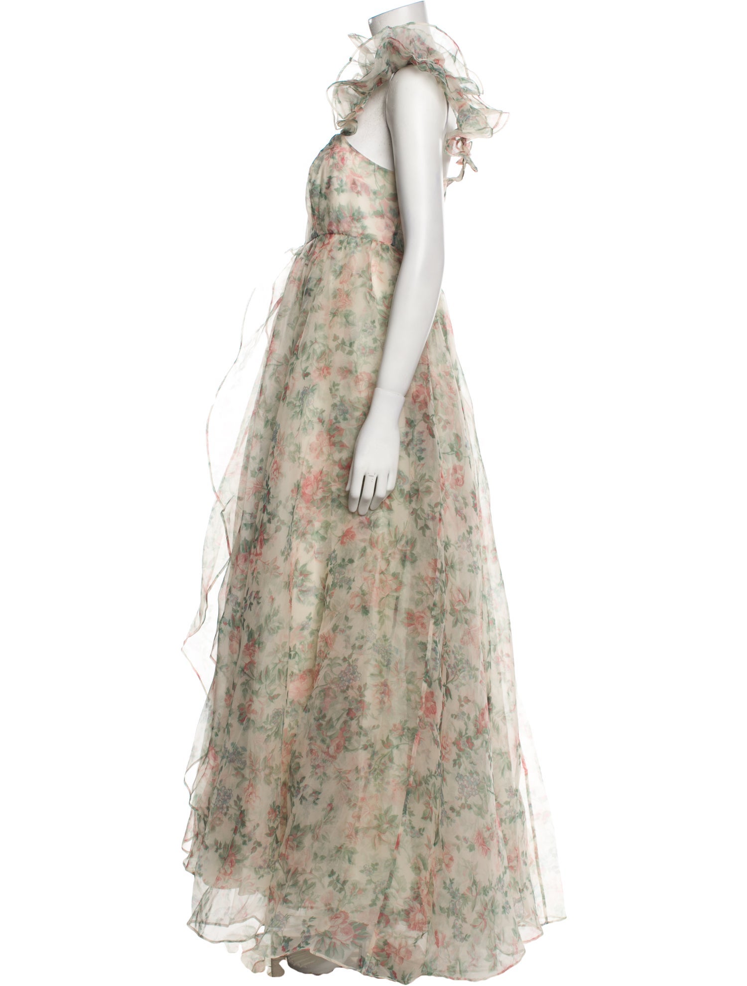 Selkie Floral Print Long Dress w/ Tags