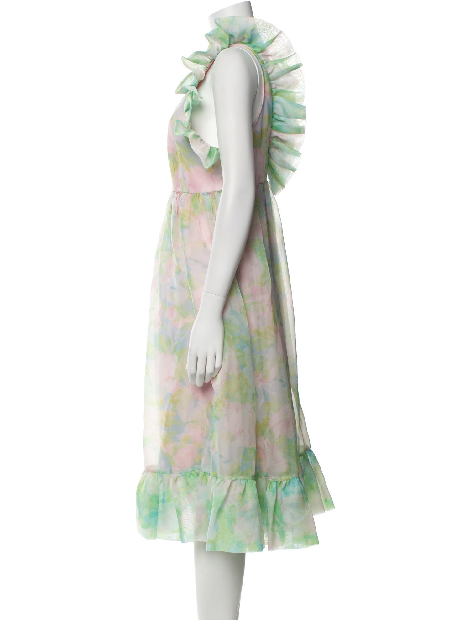 Selkie Tie-Dye Print Midi Length Dress