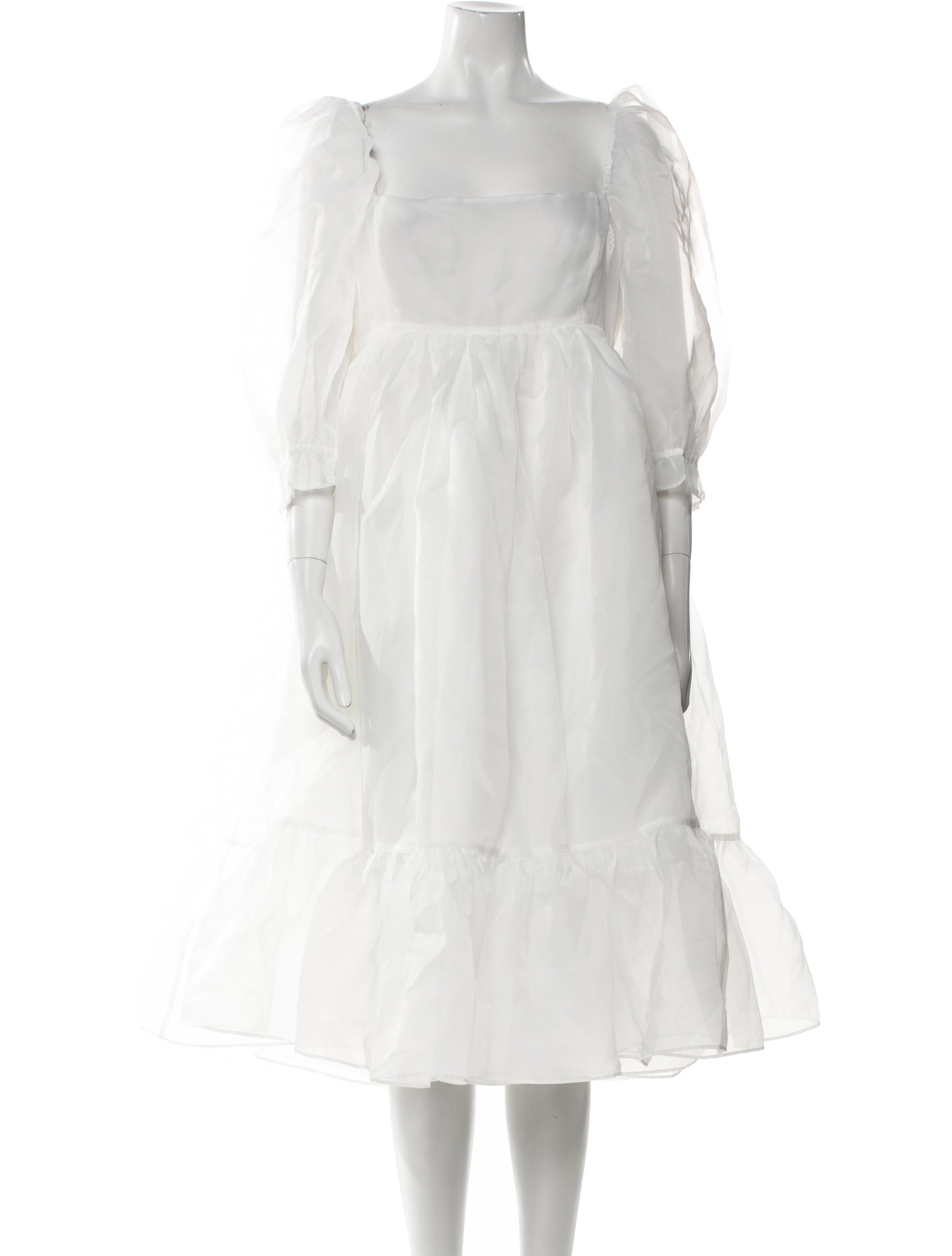 Selkie Square Neckline Midi Length Dress w/ Tags