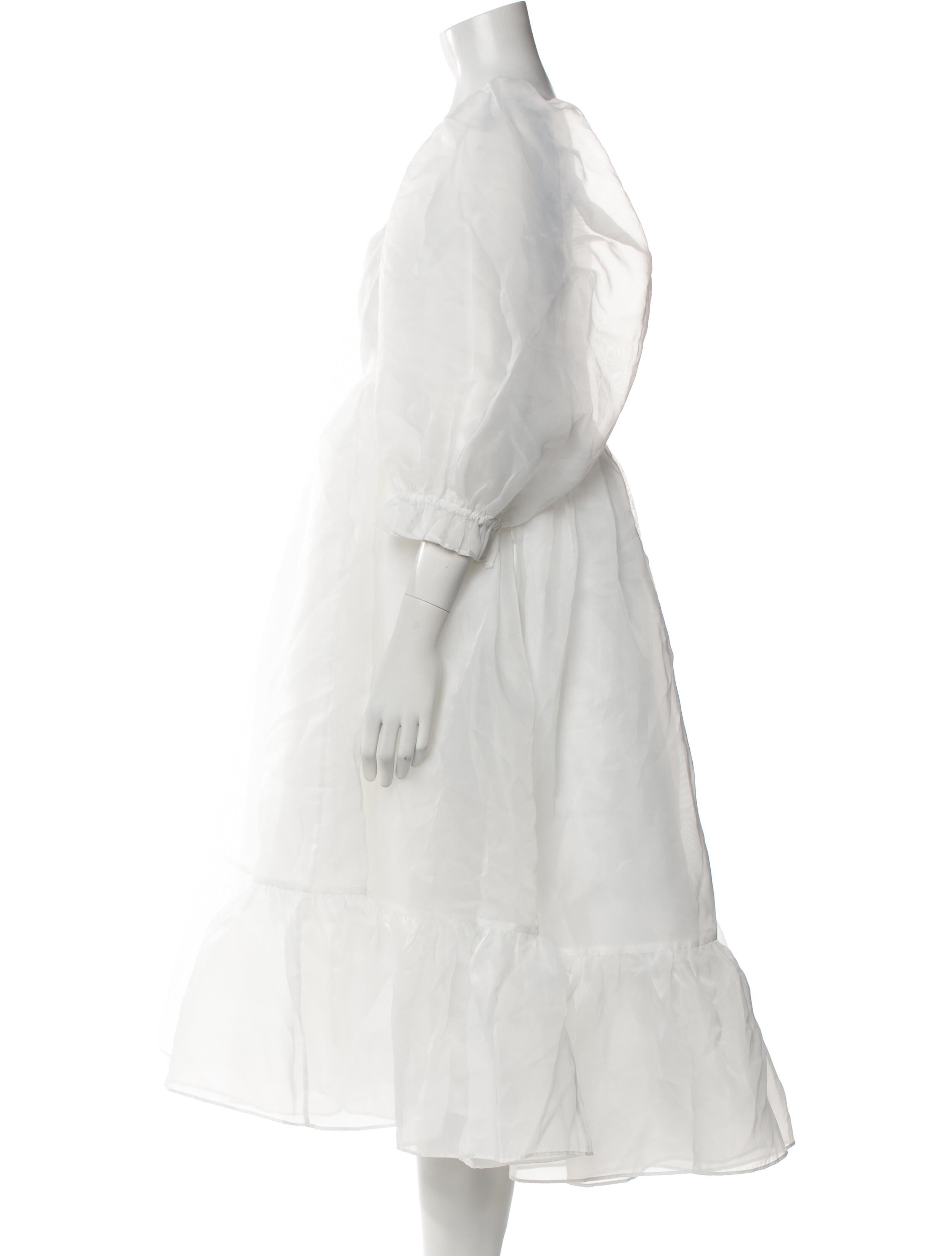 Selkie Square Neckline Midi Length Dress w/ Tags