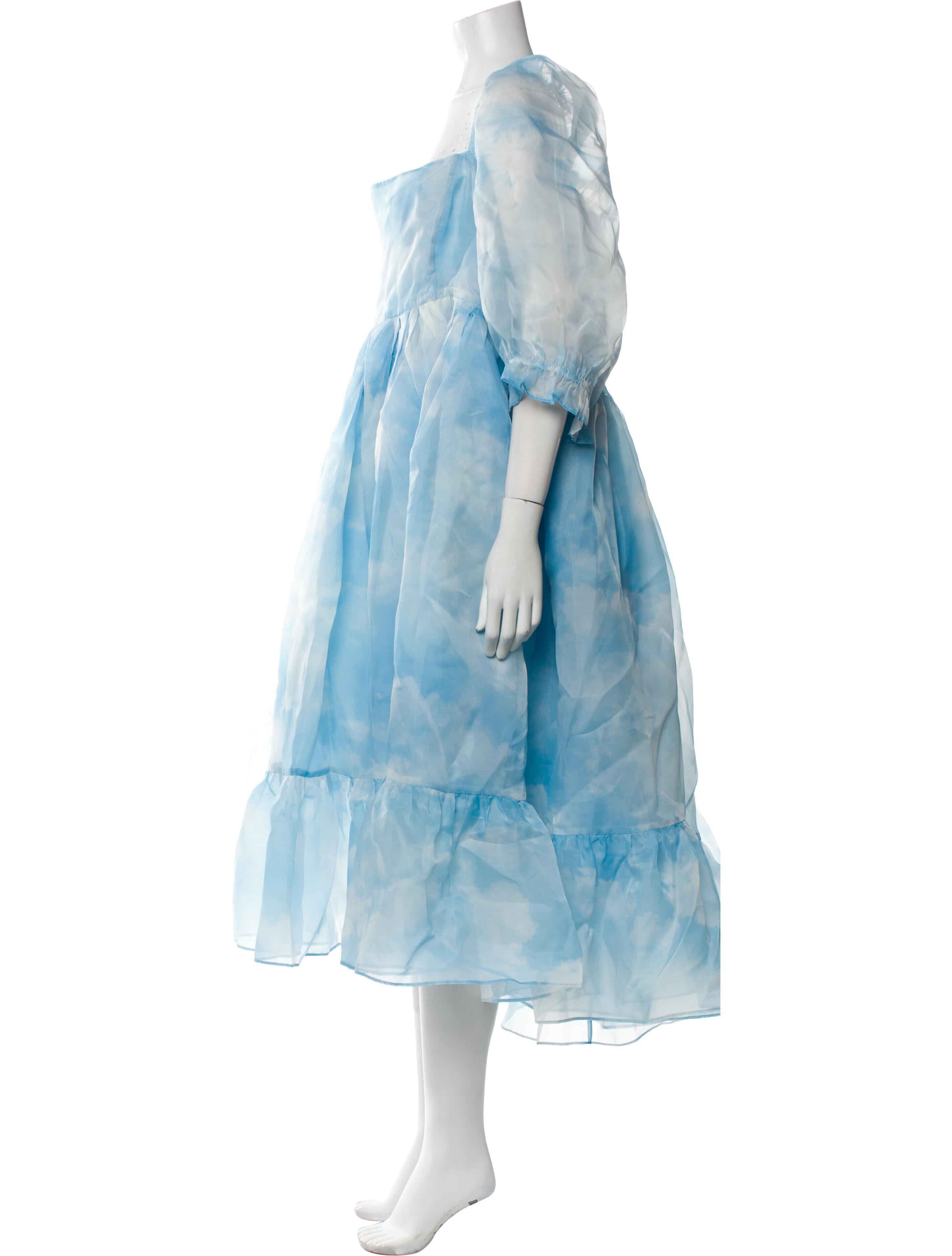 Selkie Square Neckline Knee-Length Dress w/ Tags