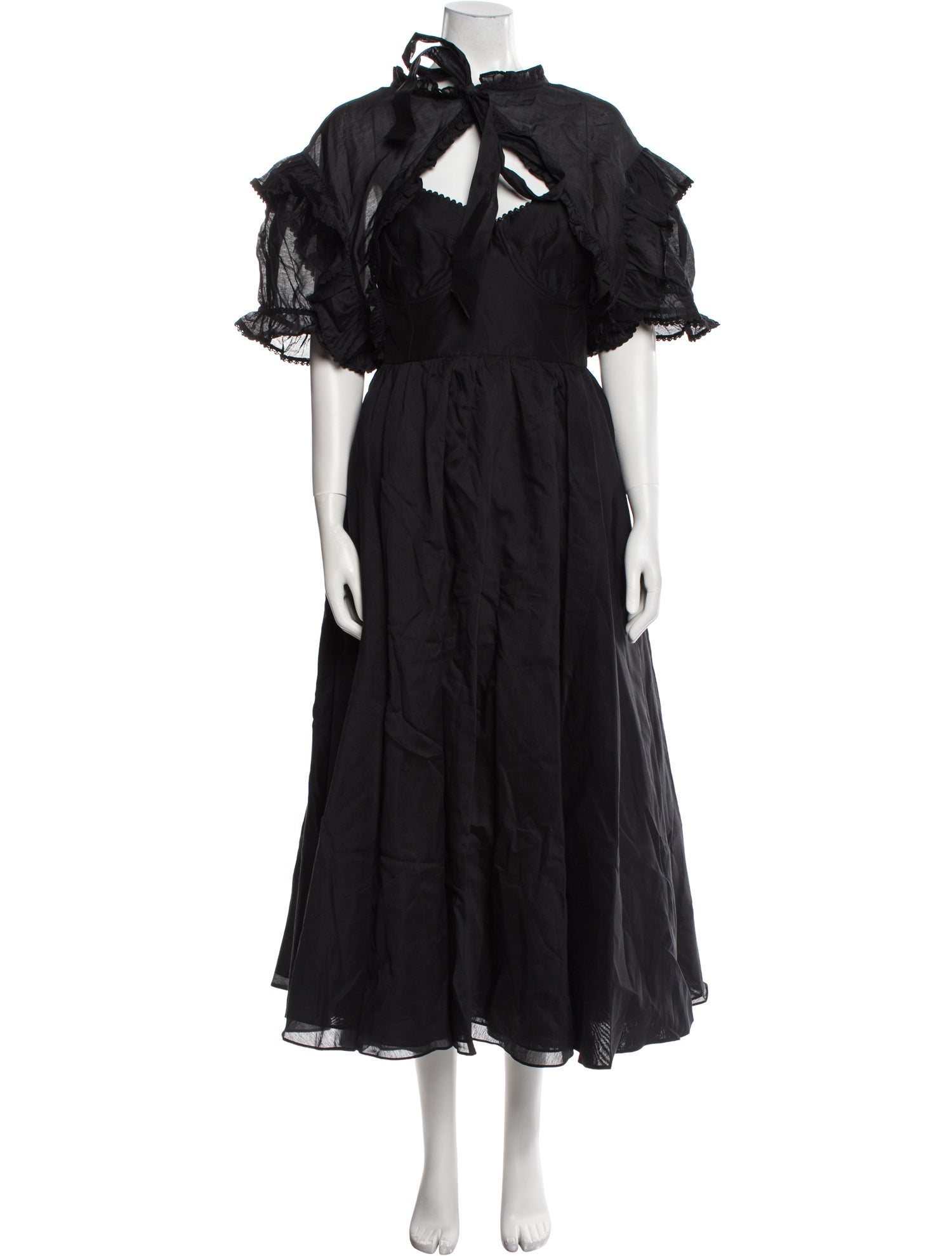 Selkie Mock Neck Midi Length Dress