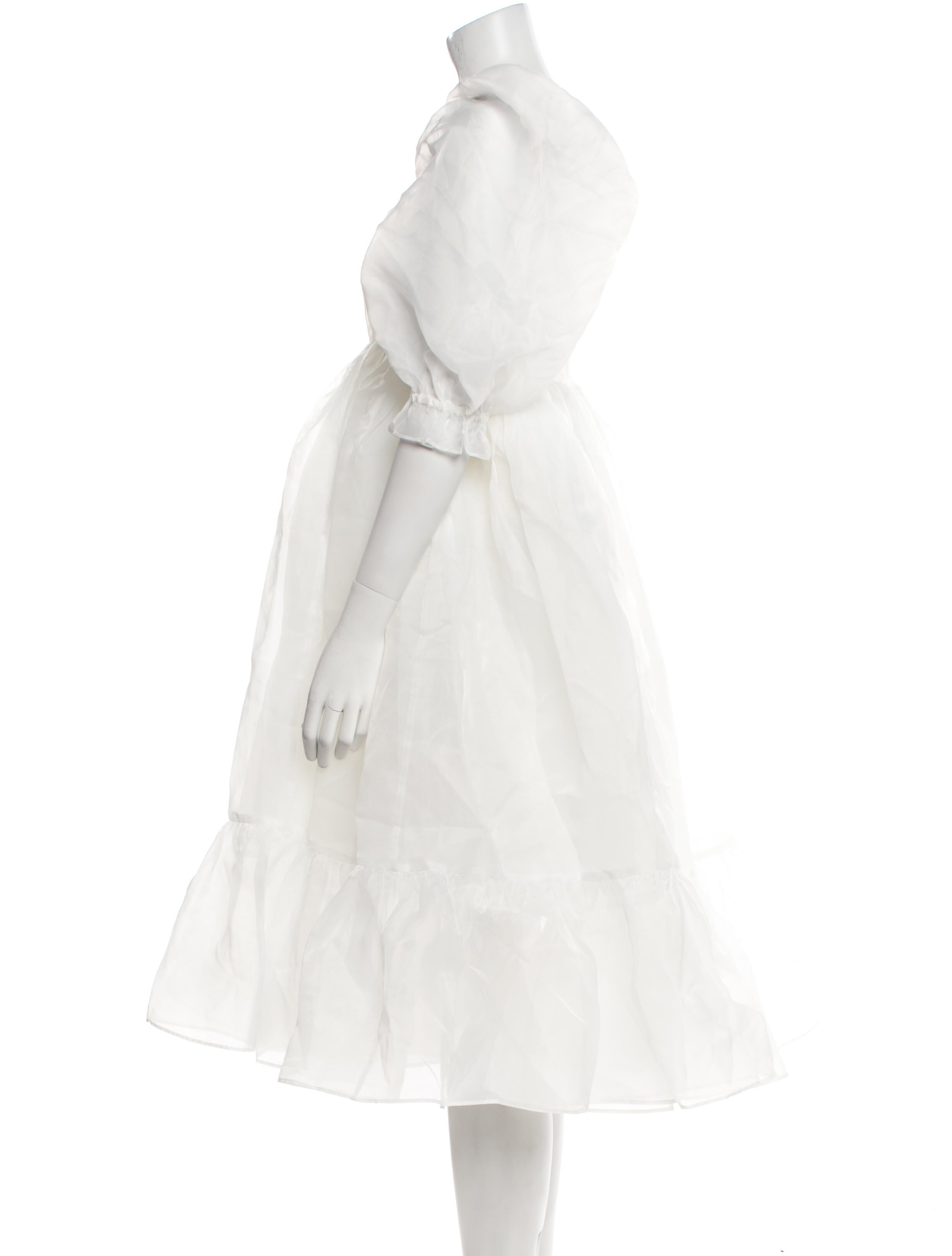 Selkie Square Neckline Midi Length Dress