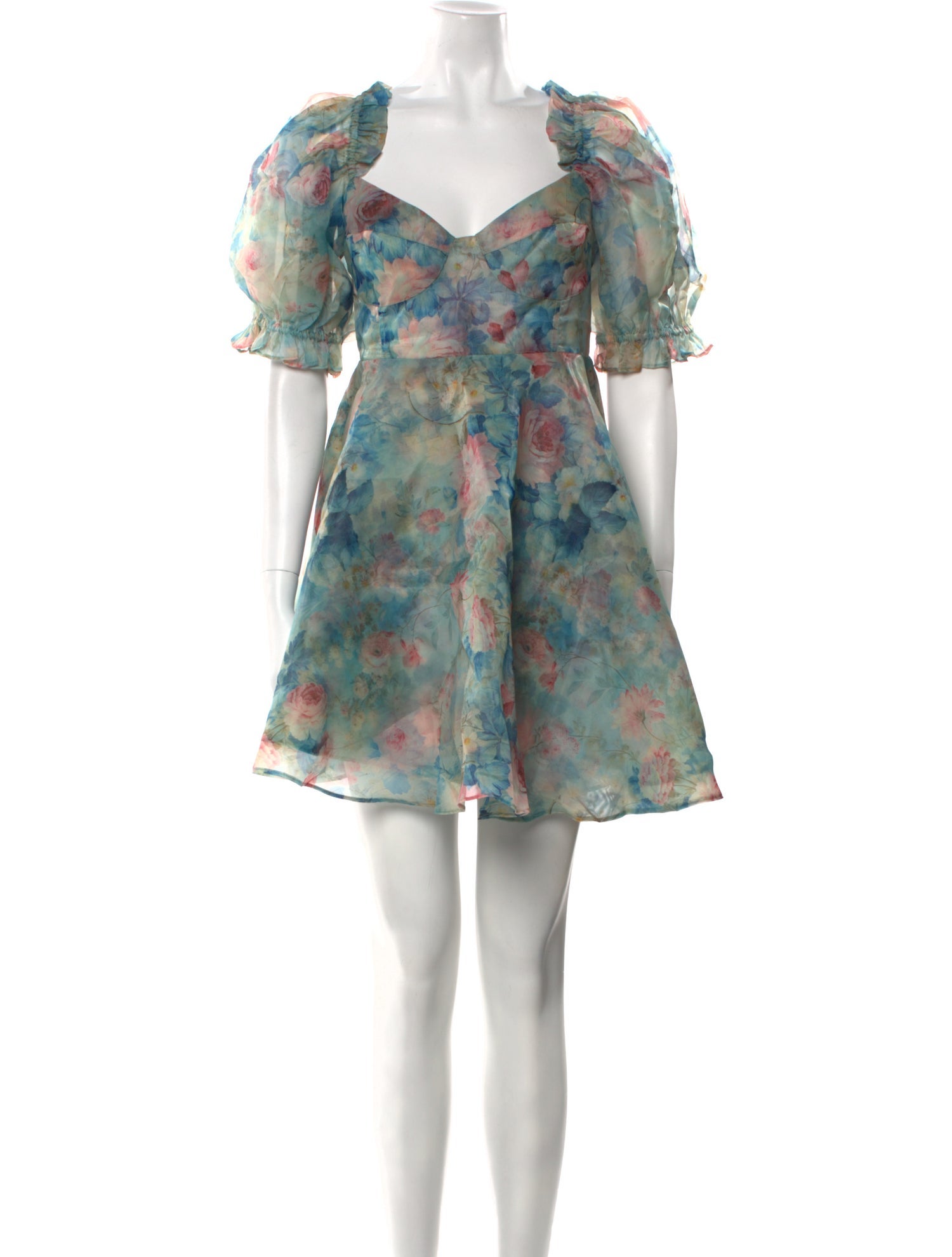 Selkie Floral Print Mini Dress w/ Tags