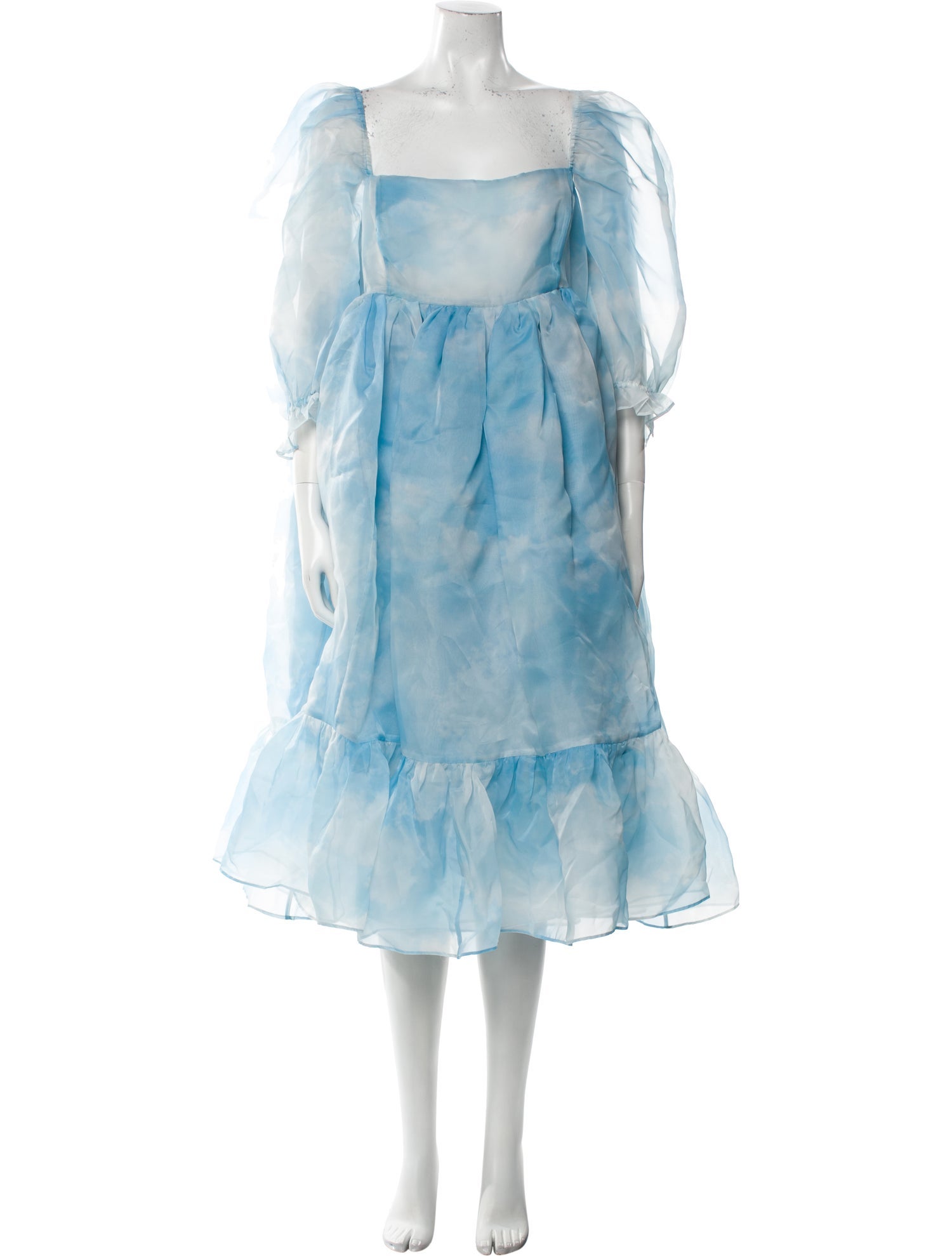 Selkie Square Neckline Midi Length Dress w/ Tags