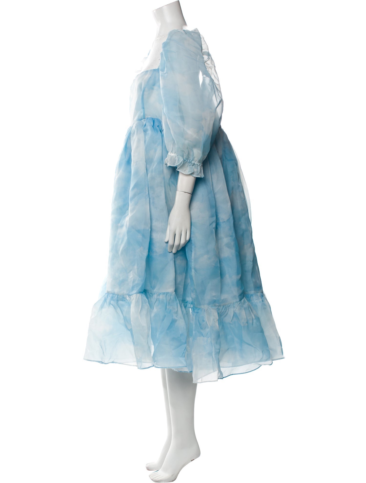 Selkie Square Neckline Midi Length Dress w/ Tags