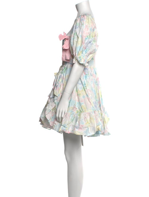 Selkie Floral Print Mini Dress