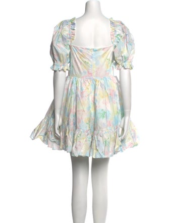 Selkie Floral Print Mini Dress