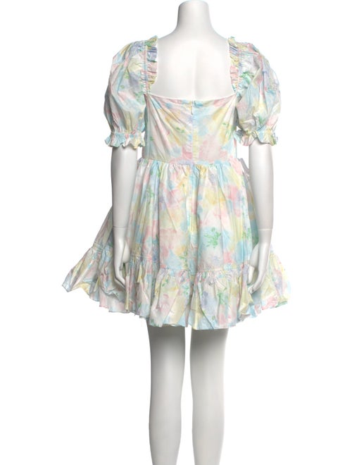 Selkie Floral Print Mini Dress