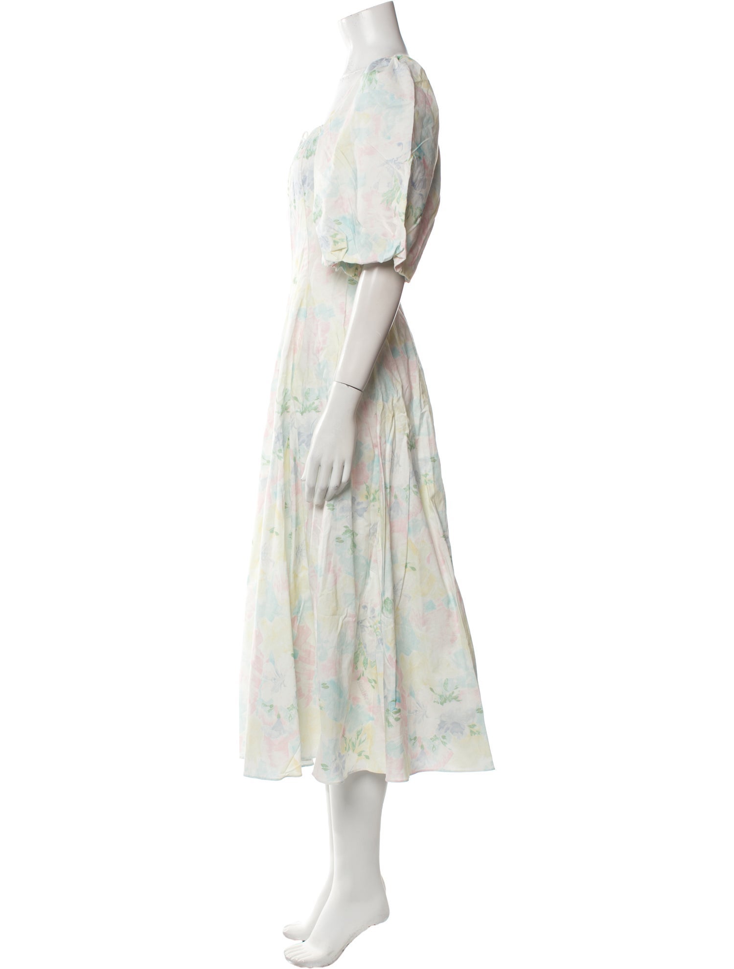 Selkie Floral Print Long Dress w/ Tags