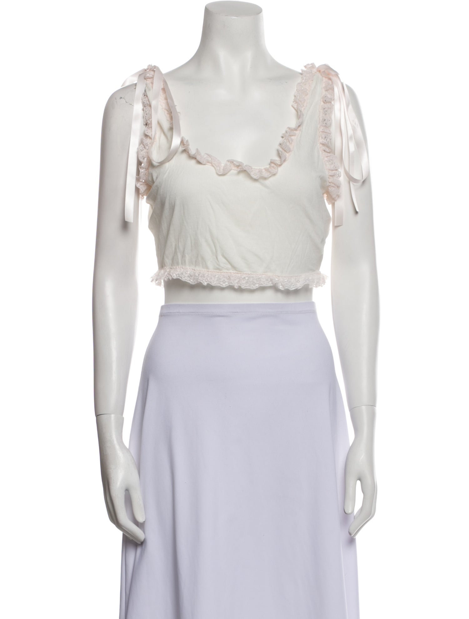 Selkie V-Neck Sleeveless Crop Top