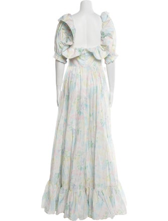 Selkie Floral Print Long Dress
