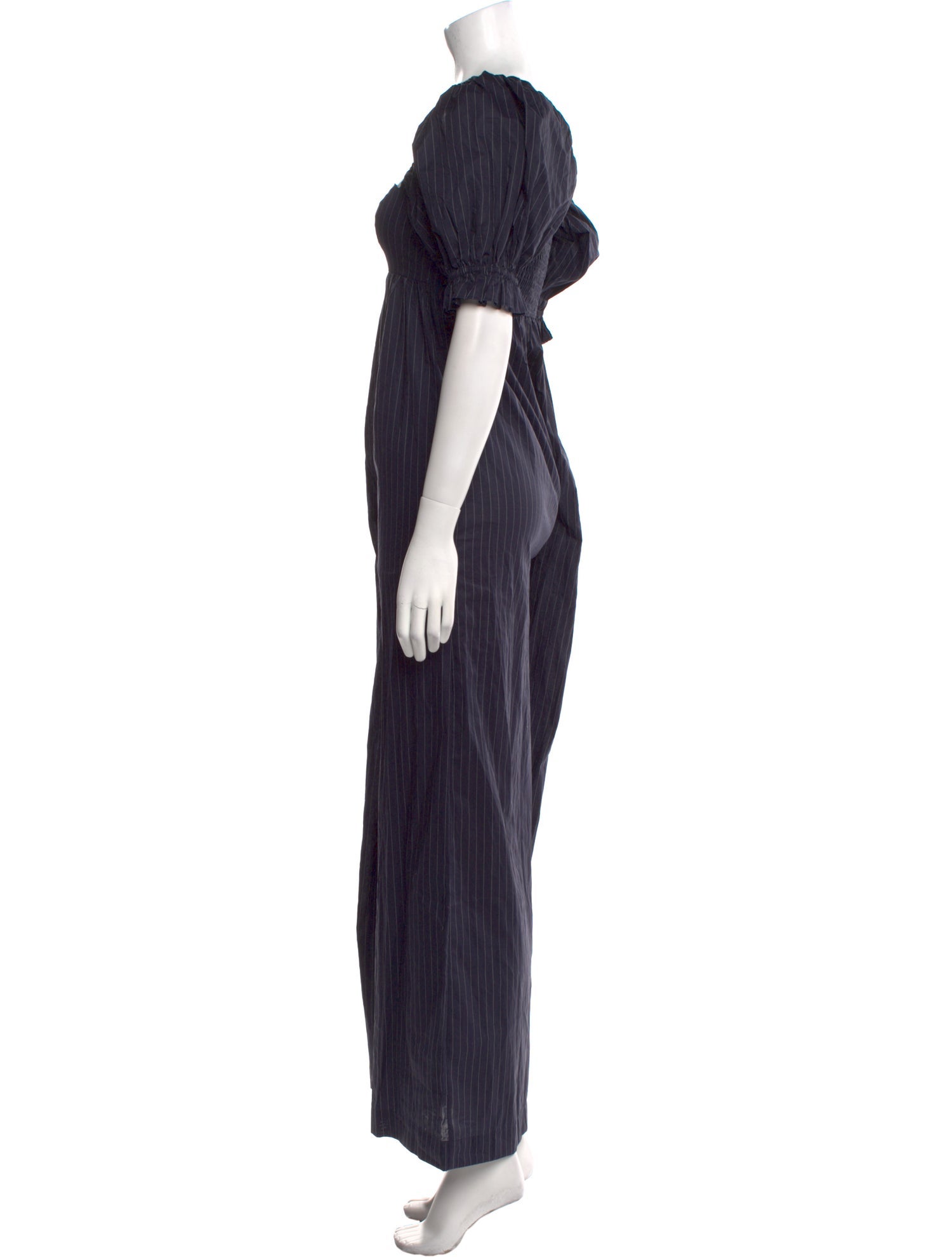 Selkie Striped Square Neckline Jumpsuit