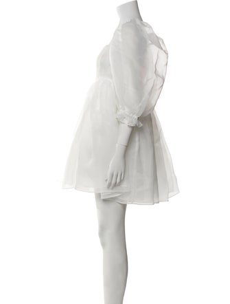 Selkie Square Neckline Mini Dress