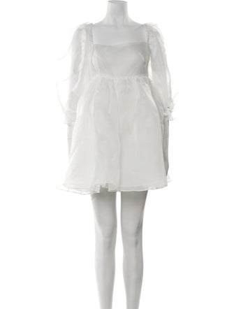 Selkie Square Neckline Knee-Length Dress