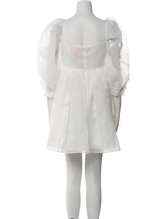 Selkie Square Neckline Knee-Length Dress