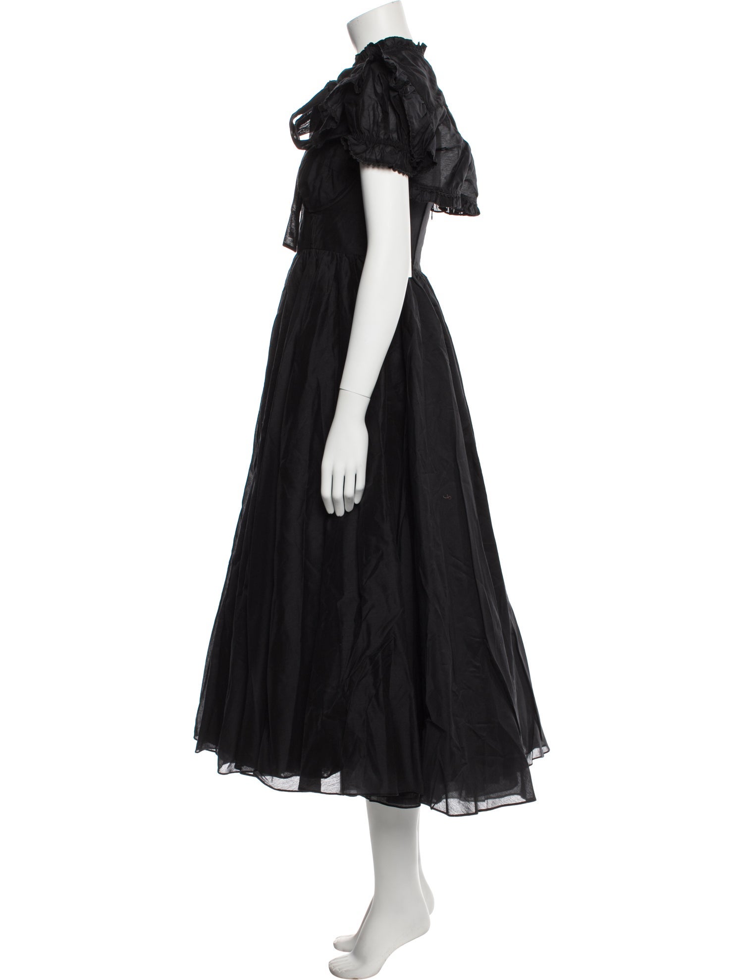 Selkie Mock Neck Midi Length Dress