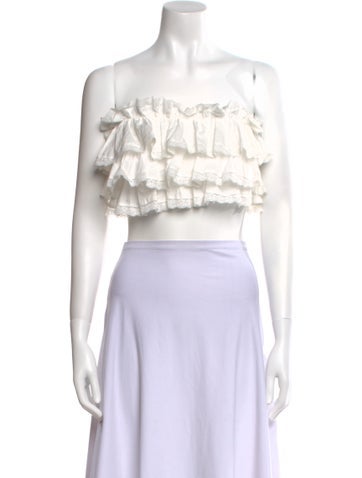 Selkie Tops Strapless Crop Top XXS