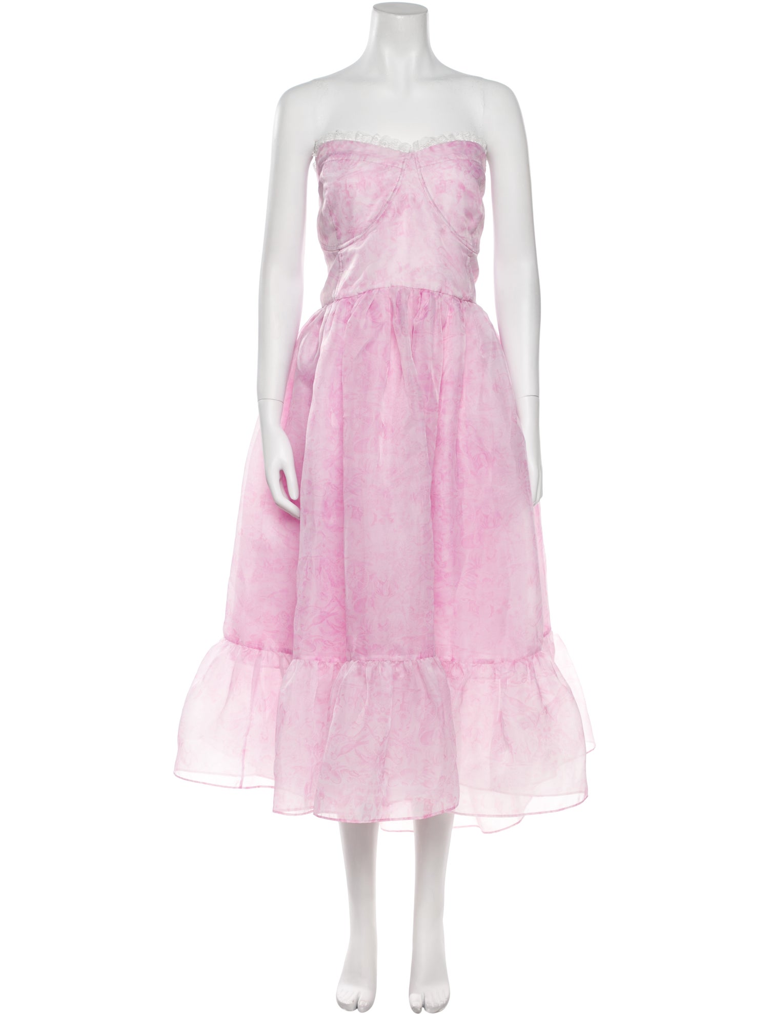 Selkie Tie-Dye Print Knee-Length Dress