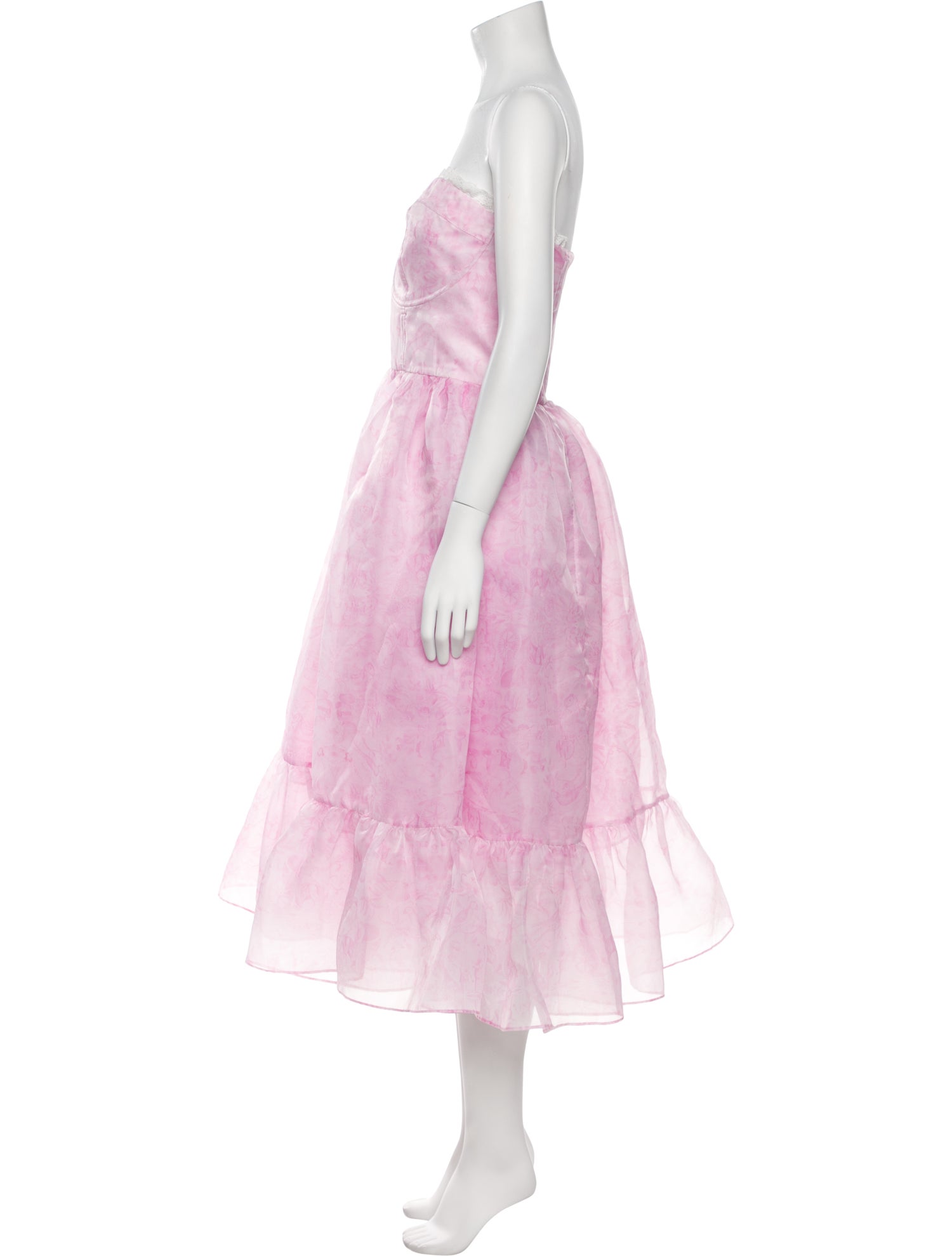 Selkie Tie-Dye Print Knee-Length Dress